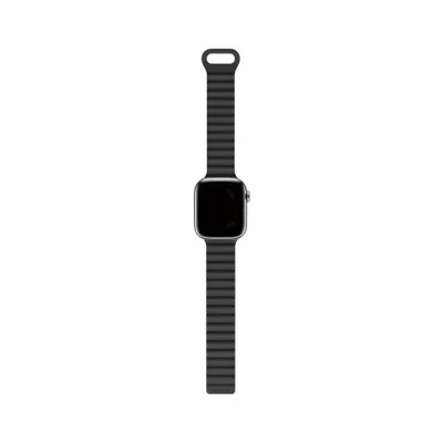 Decoded Apple Watch 49/45/44/42 Mm Gen 1-10-Se Silicone Magnet Traction Loop Strap Lite _ Black